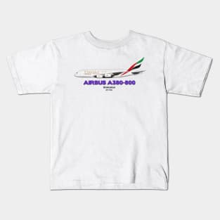 Airbus A380-800 - Emirates Kids T-Shirt